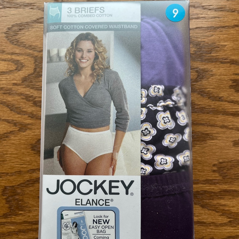 New Jockey 3-Pack of Women’s Briefs—Size 9